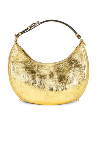 fendi Fendi Fendigraphy Hobo Bag in Gold - Metallic Gold. Size all. | FWRD 