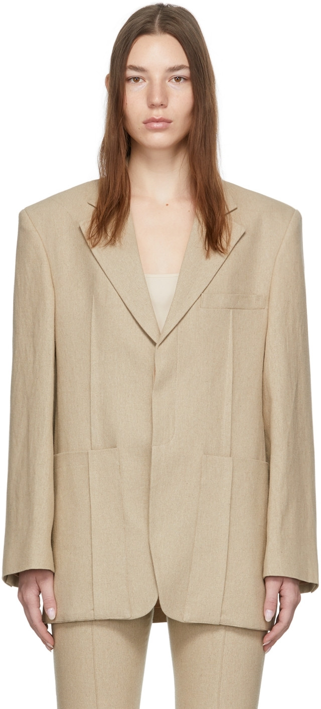 Beige 'La Veste D'Homme' Blazer | SSENSE