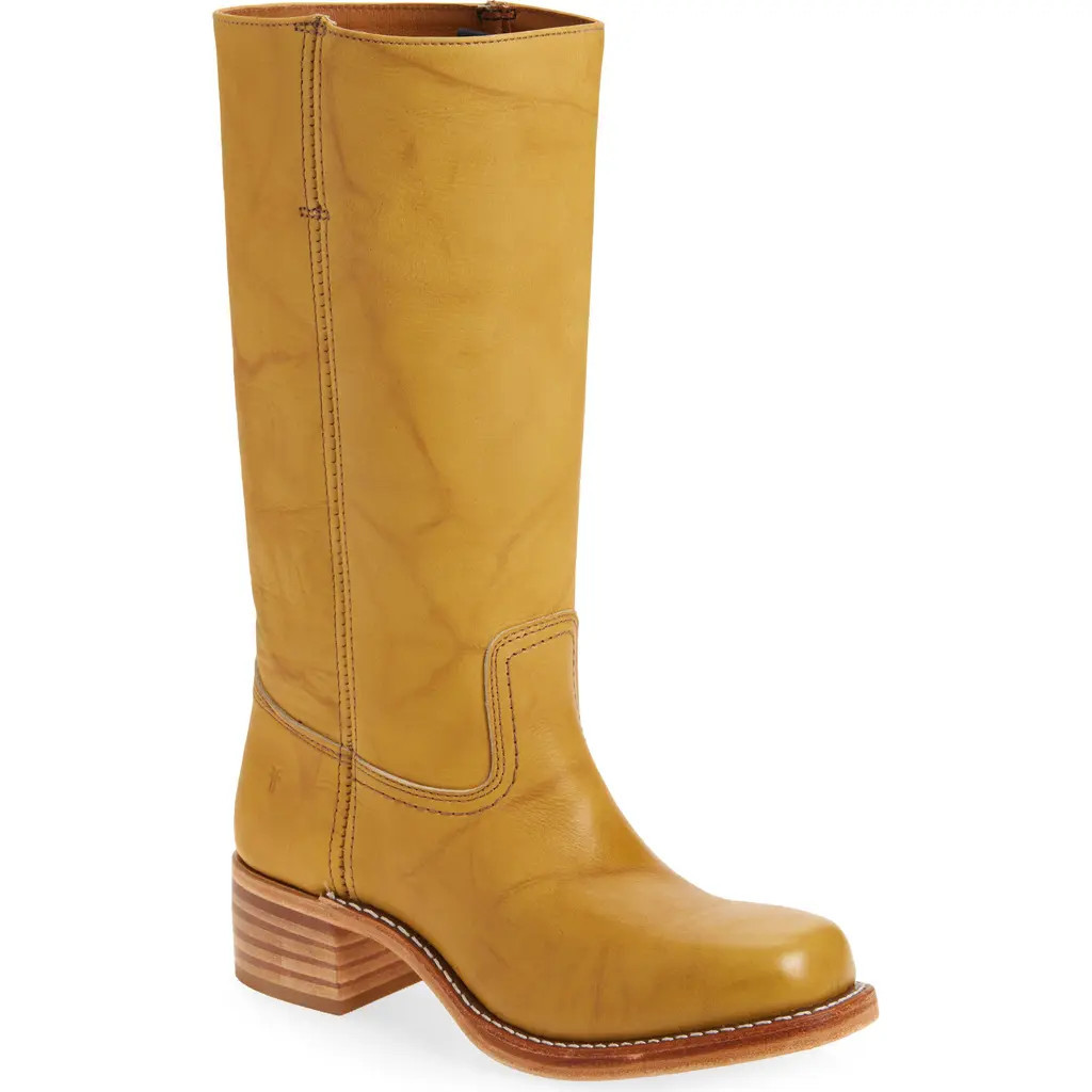 Frye Campus Knee High Boot in Banana - Montana Leather at Nordstrom, Size 9.5 Regular Calf | Nordstrom
