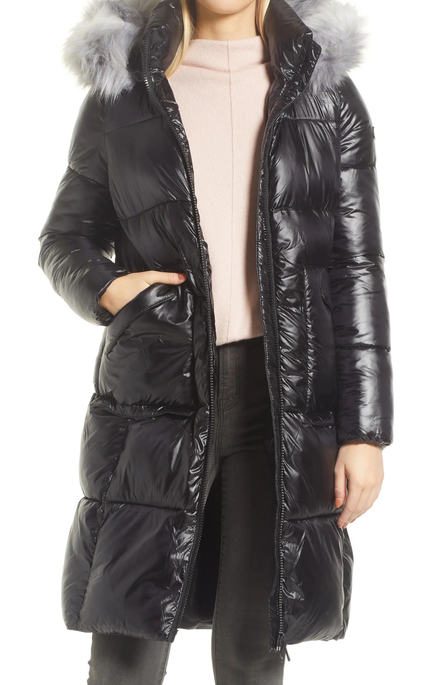 Lofty Duvet Hooded Puffer Jacket with Faux Fur Trim | Nordstrom