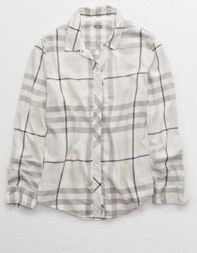 Aerie Flannel Button Down Shirt | American Eagle Outfitters (US & CA)