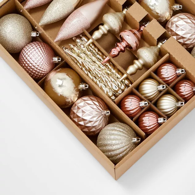 40ct Plastic Finial Christmas Tree Ornament Set - Wondershop™ | Target