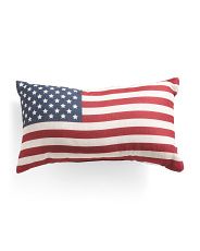 14x24 Outdoor Vintage American Flag Pillow | TJ Maxx
