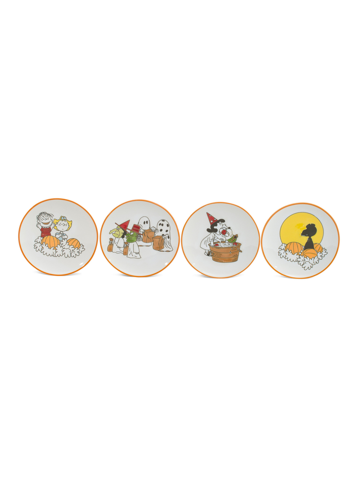 Set Of 4 Great Pumpkin Appetizer Plates | Halloween | Marshalls | Marshalls