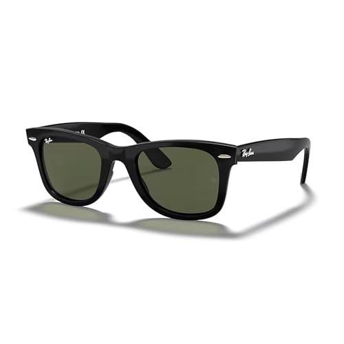 Ray-Ban RB4340 Wayfarer Ease 601 50MM Black/Crystal Lens G-15 Green Square Sunglasses For Men For Women +BUNDLE with ACCESSORY EYEWEAR KIT | Amazon (US)