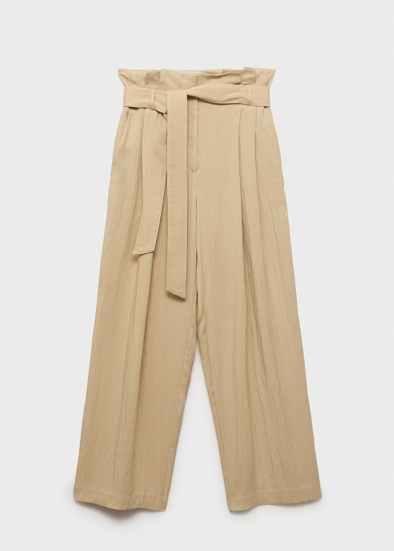 Lyocell paperbag trousers | Mango (US/MX/AU)