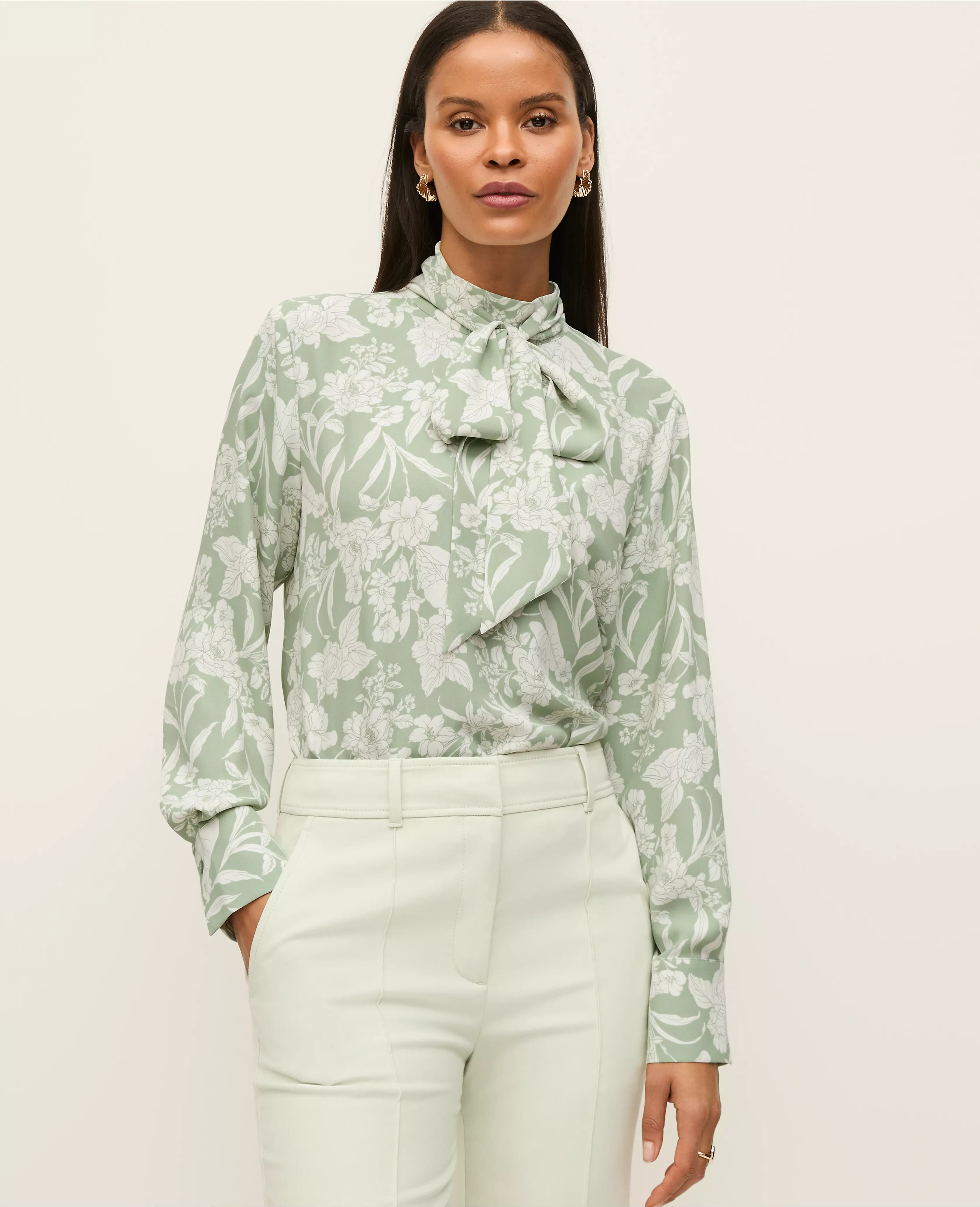 Floral Bow Blouse | Ann Taylor