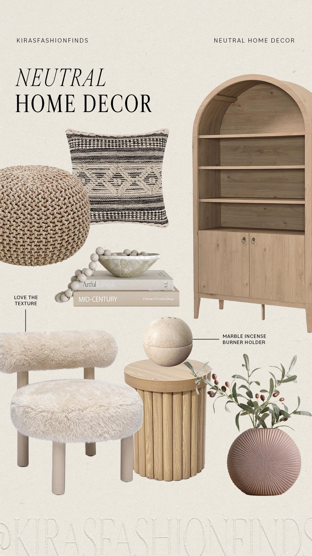 Neutral home decor finds that instantly make your space feel cozy, elevated & timeless 🤍

Opciones neutrales y modernas para darle un look cozy y elegante a tu hogar 🍃

Follow me on Instagram and YouTube @kirasfashionfinds

#LTKHome
