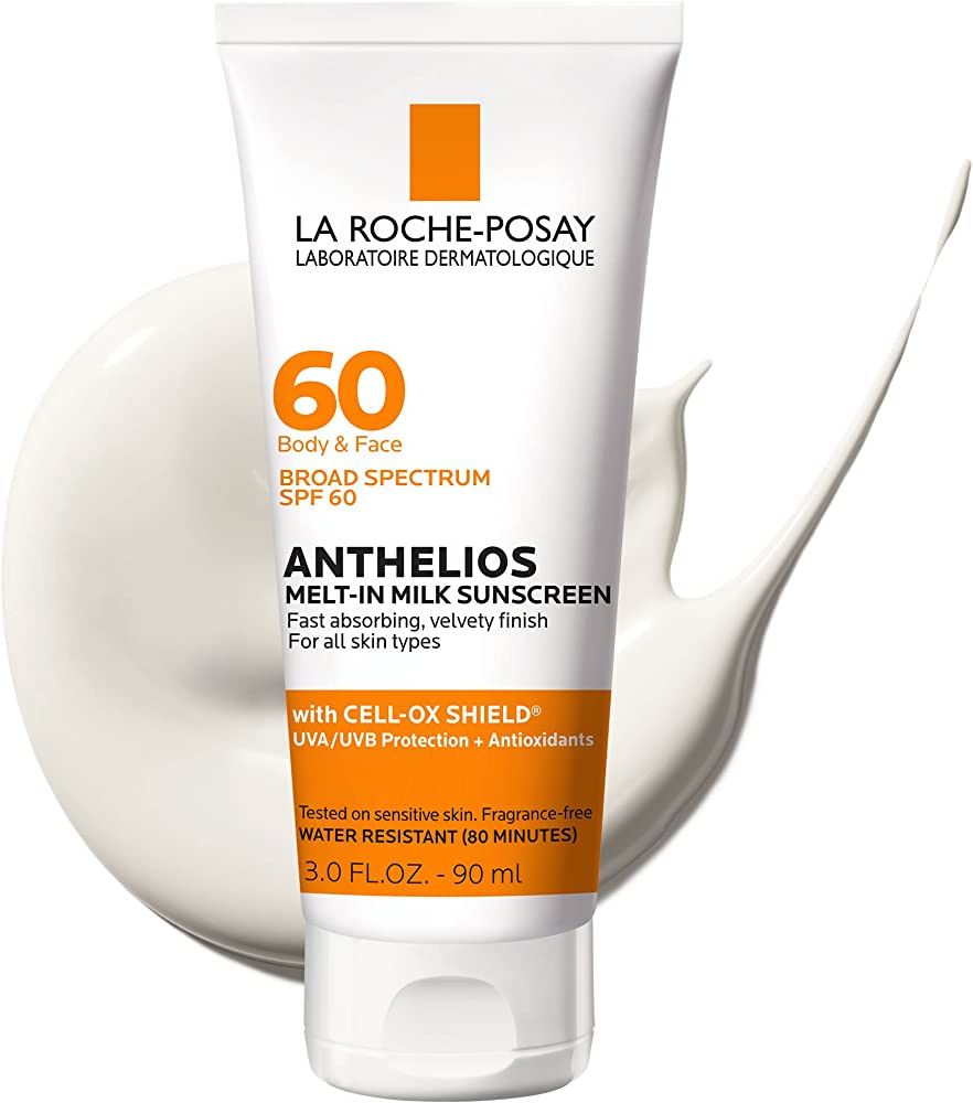 Amazon.com: La Roche-Posay Anthelios Melt-In Milk Body & Face Sunscreen SPF 60, Oil Free Sunscree... | Amazon (US)