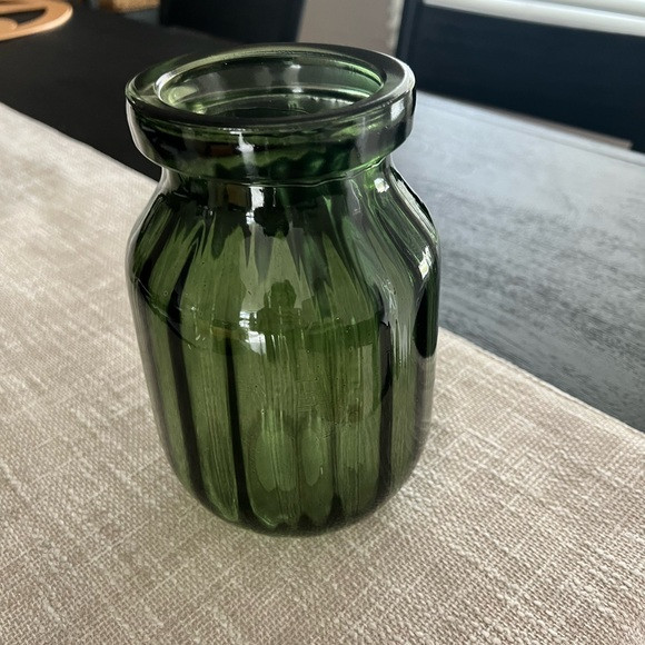 Green Glass Vase | Poshmark
