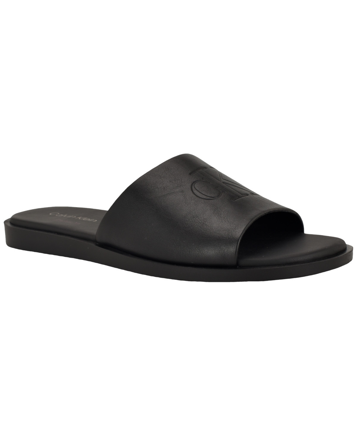 Calvin Klein Men's Edenn Slip-On Slide Sandals - Black | Macy's