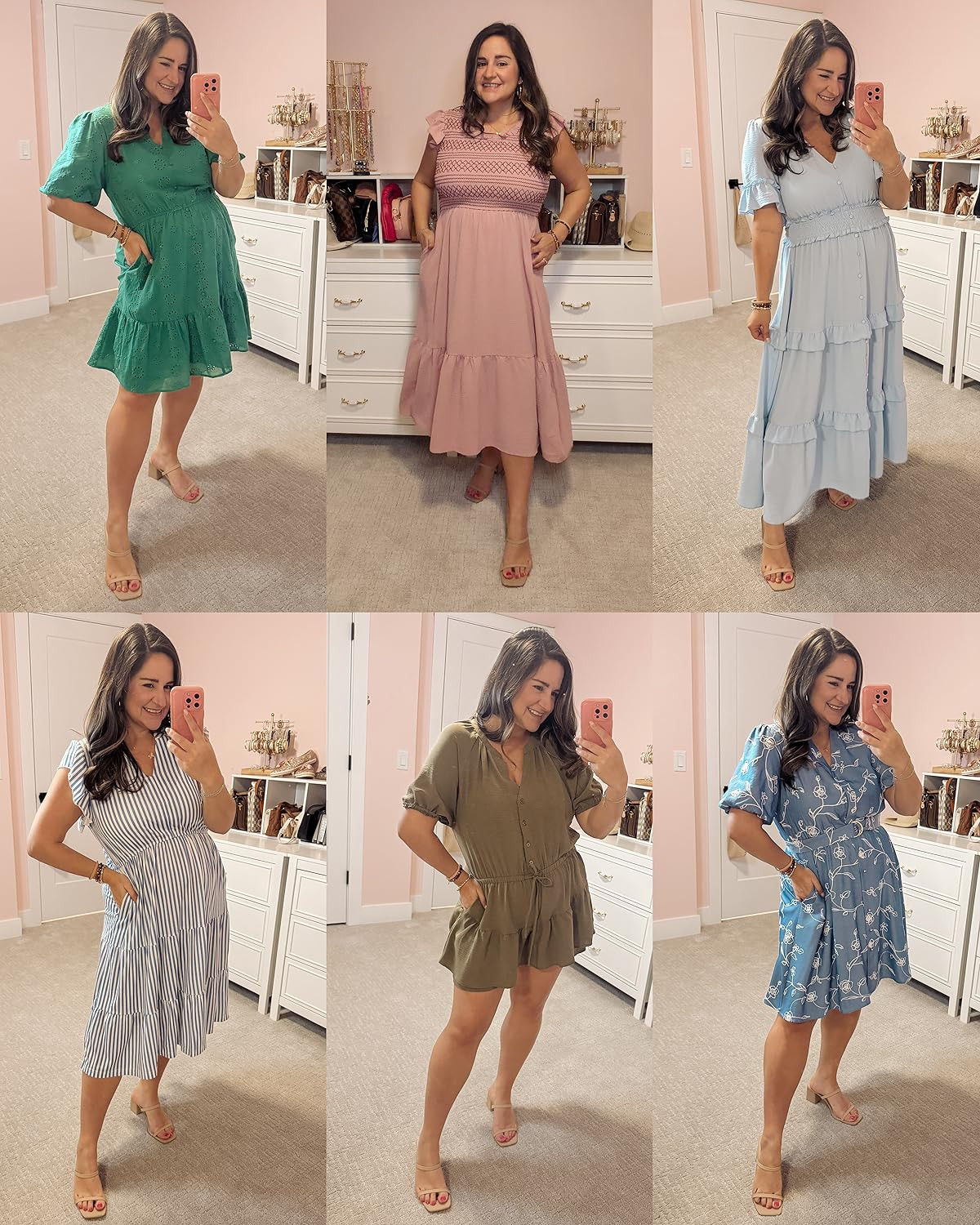 I'm loving these summer dresses with sleeves! Perfect for an Easter dress or Mother’s Day dress... | Amazon (US)
