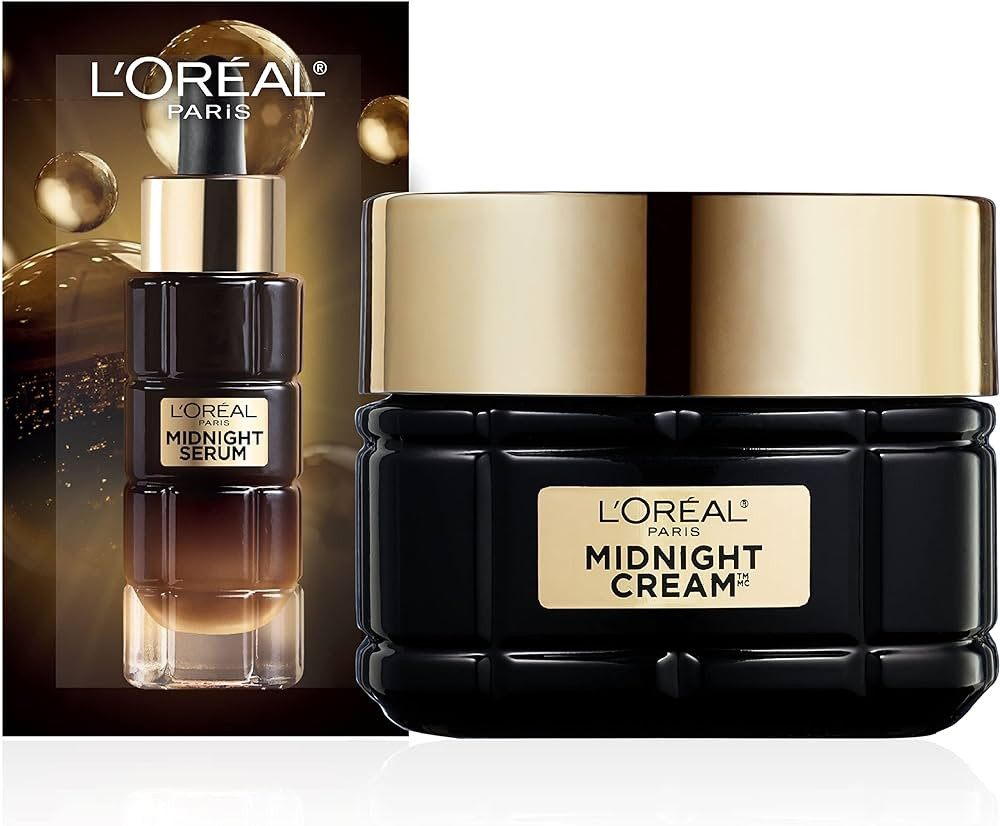 L'Oreal Paris Age Perfect Anti-Aging Midnight Cream, Reduce Wrinkles & Firm 1.7oz + Serum Sample | Amazon (US)