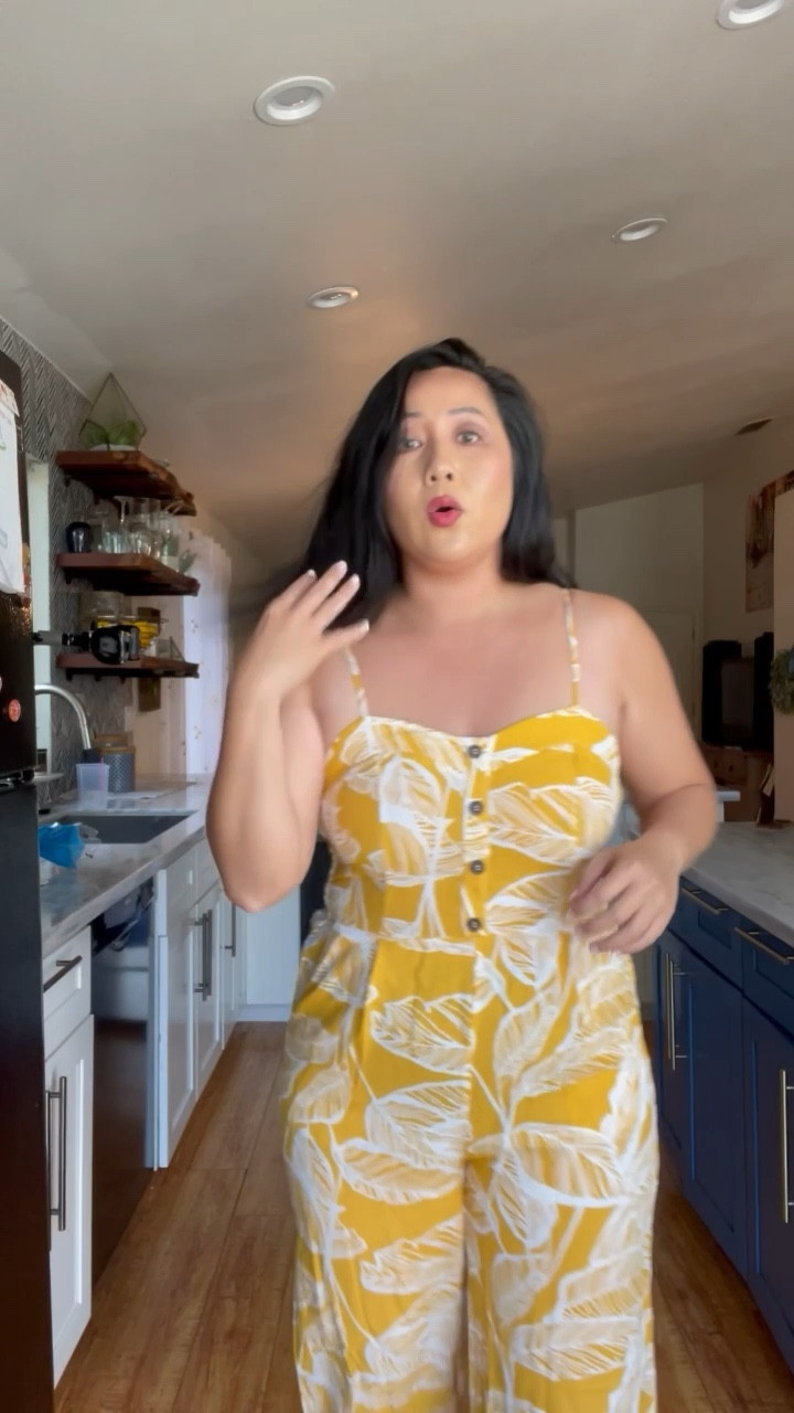 Feeling tropical vibes in this yellow resort style jumpsuit with palm trees 🌴🌞 Perfect for midsize bodies and not super tall women, it's comfortable and breathable for all-day wear. Found this gem on Amazon and I'm in love! #amazonfinds #midsizebody #resortstyle #jumpsuitlove

#LTKcurves #LTKtravel #LTKSeasonal