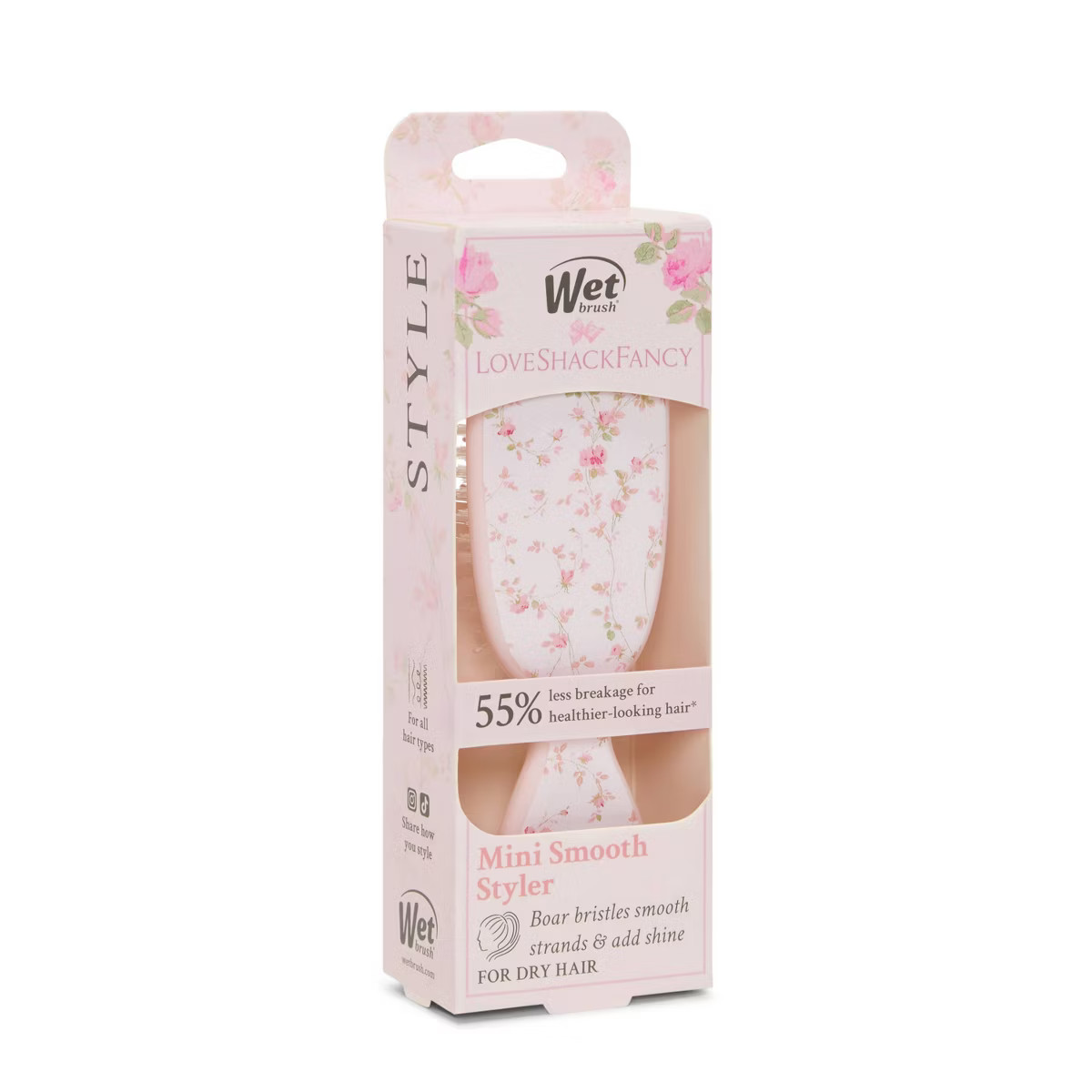 Wet Brush x LoveShackFancy Mini Shine Detangling Hair Brush | Target