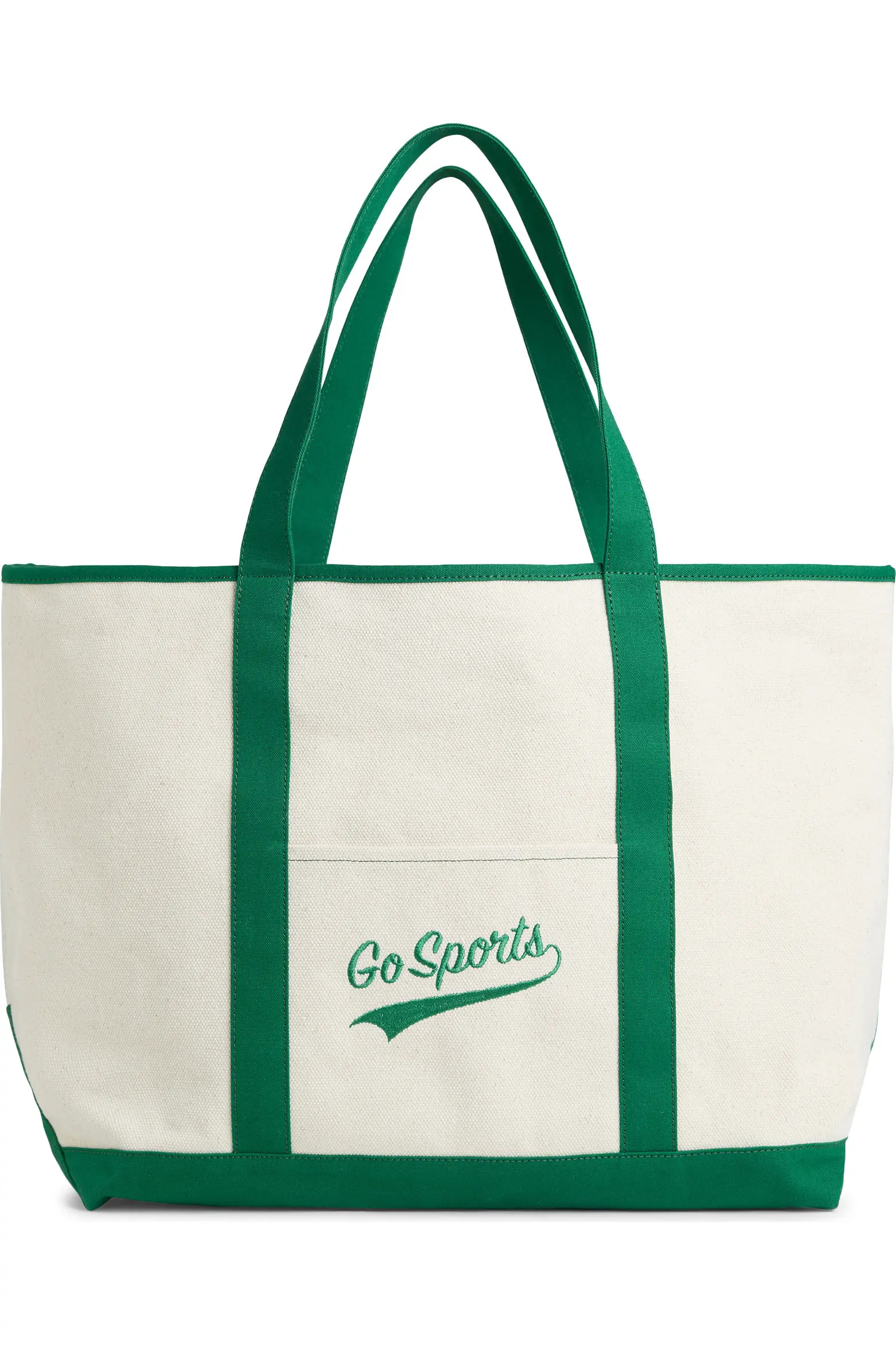 Large Go Sports Embroidered Canvas Tote (Women) | Nordstrom | Nordstrom