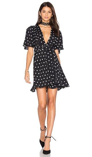 House of Harlow 1960 x REVOLVE Harper Wrap Dress in Polka Dot | Revolve Clothing