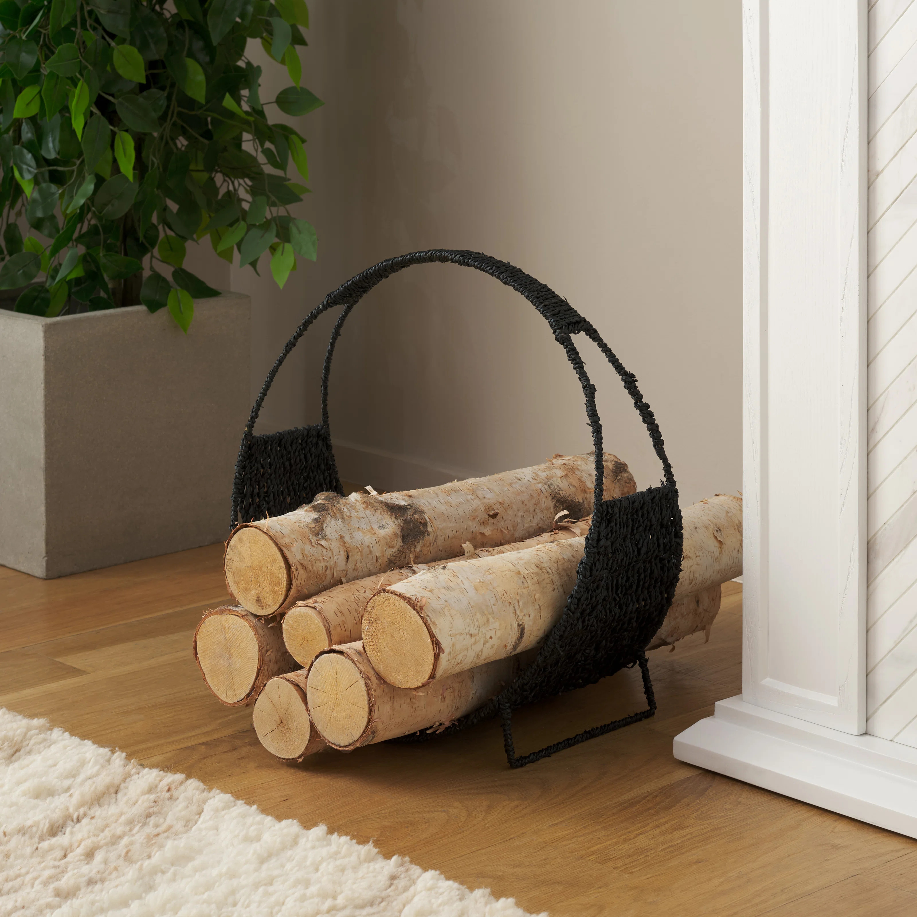 Blume 17.70'' W Wicker Log Rack | Wayfair North America