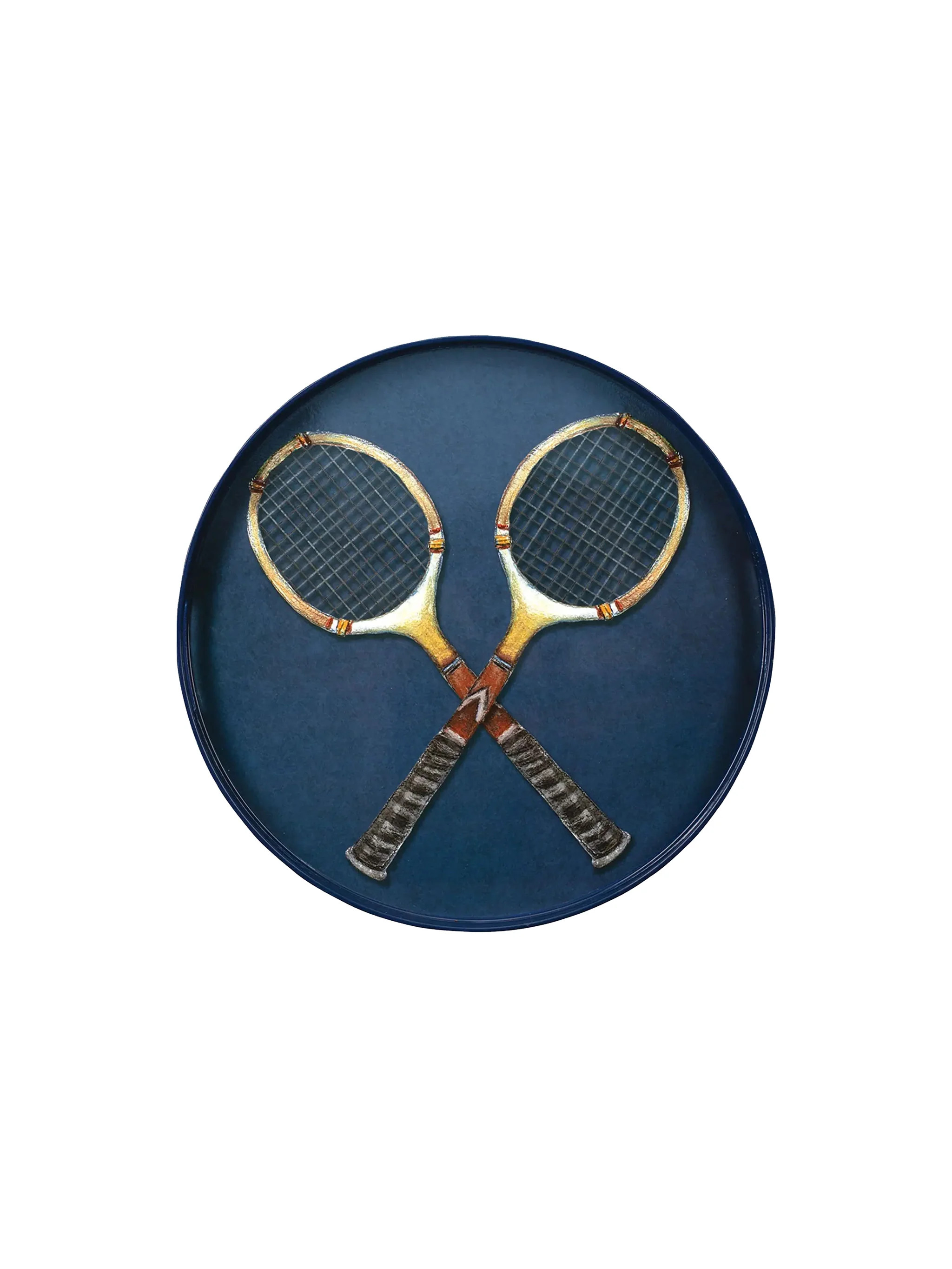 Vintage Wood Racquets Tennis Tray | Weston Table