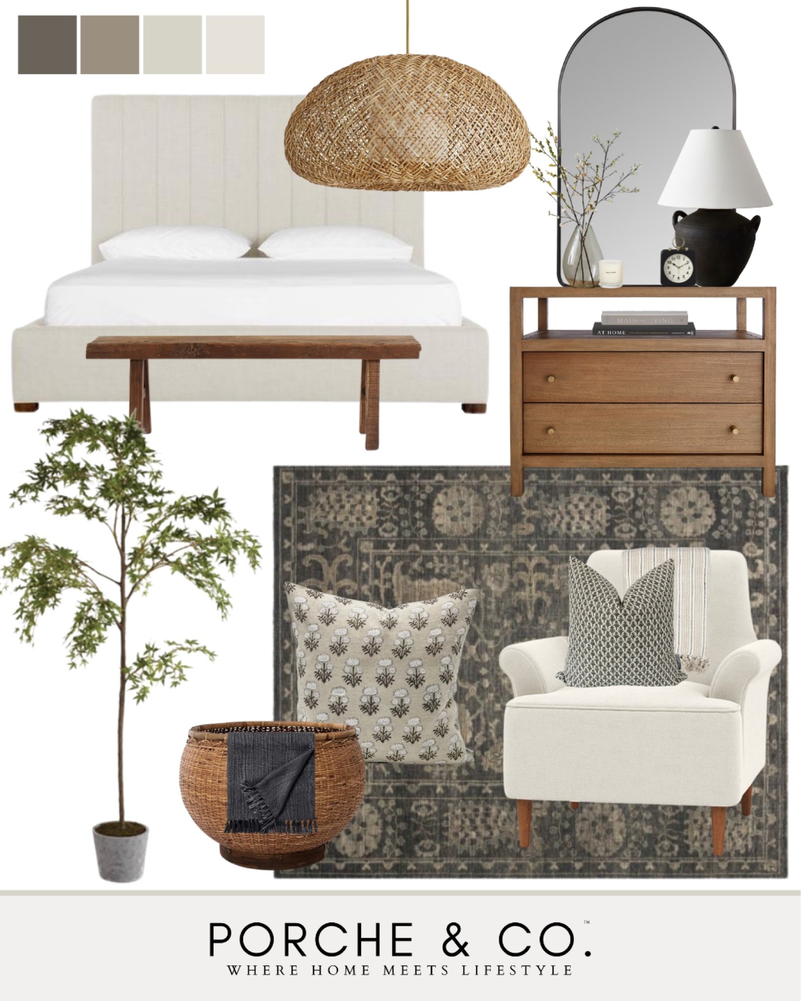 Master bedroom, bedroom inspo, master bedroom mood board, transitional design, bedroom decor, bedroom furniture #bedroom #moodboard 

#LTKstyletip #LTKSeasonal #LTKhome