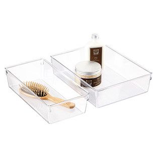 iDESIGN Linus Small Bin Clear | The Container Store