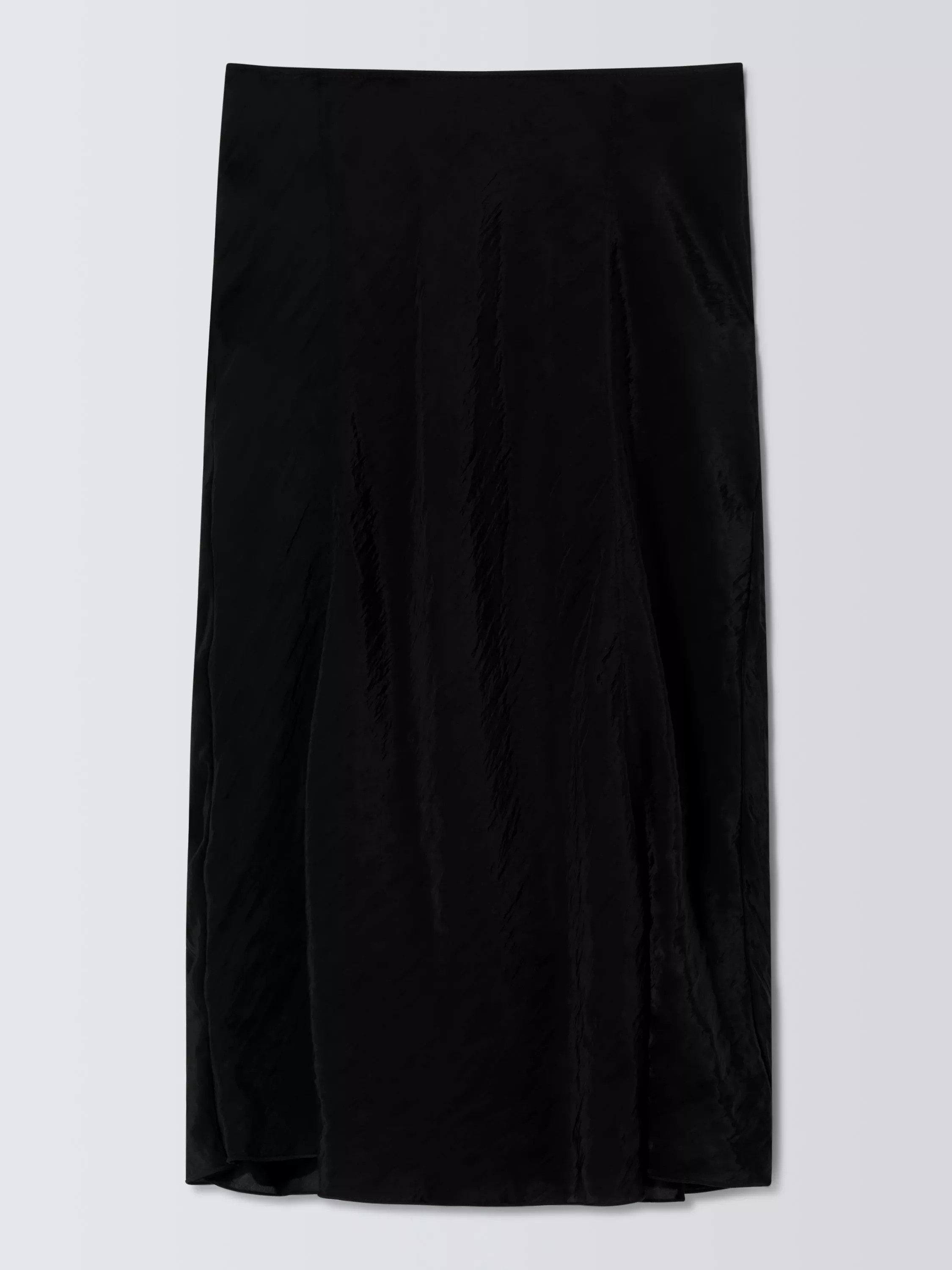 Bias Cut Midi Skirt, Black | John Lewis (UK)