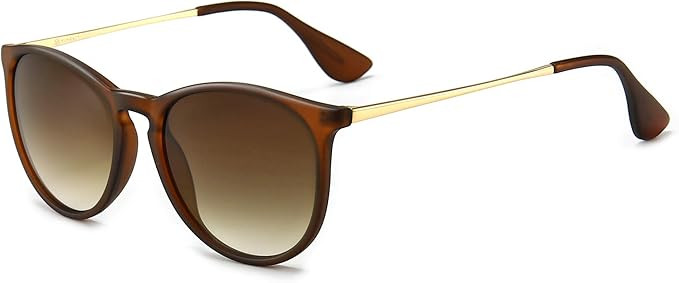SUNGAIT Vintage Round Sunglasses for Women Classic Retro Designer Style | Amazon (US)