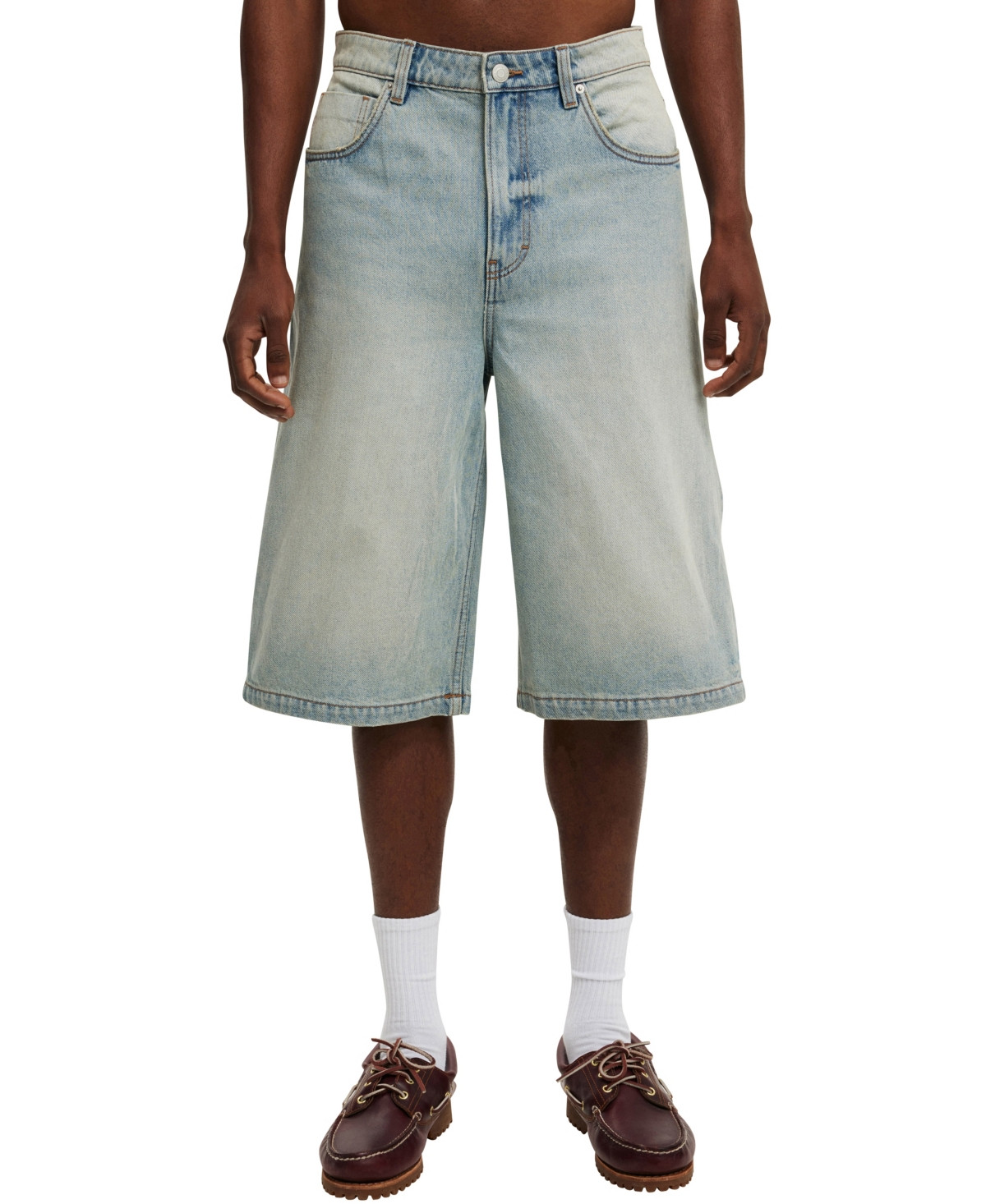 Cotton On Men's Super Baggy Jort Shorts - Halen Blue | Macy's