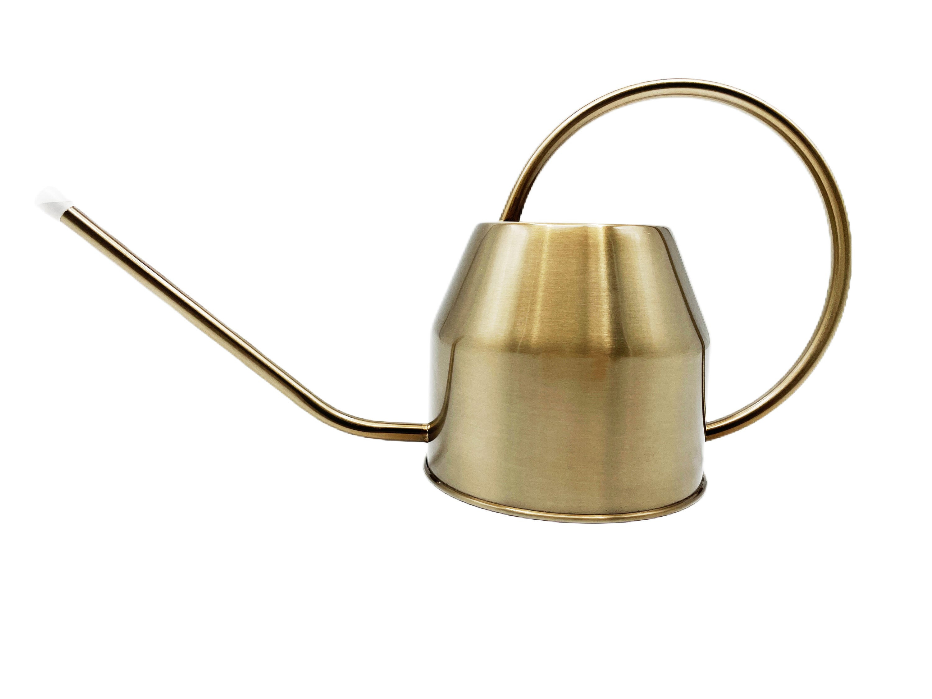 allen + roth 0.31-Gallons Gold Metal Traditional Watering Can | LW23-49 | Lowe's