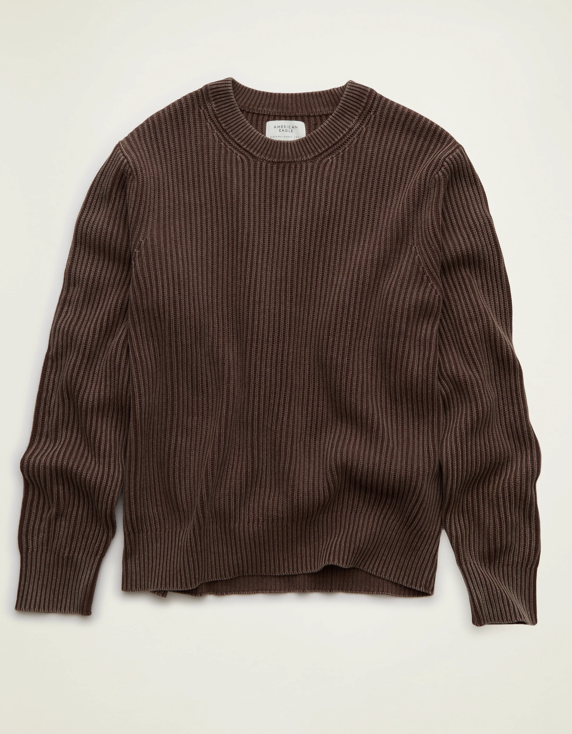 AE Fisherman Crew Neck Sweater | American Eagle Outfitters (US & CA)