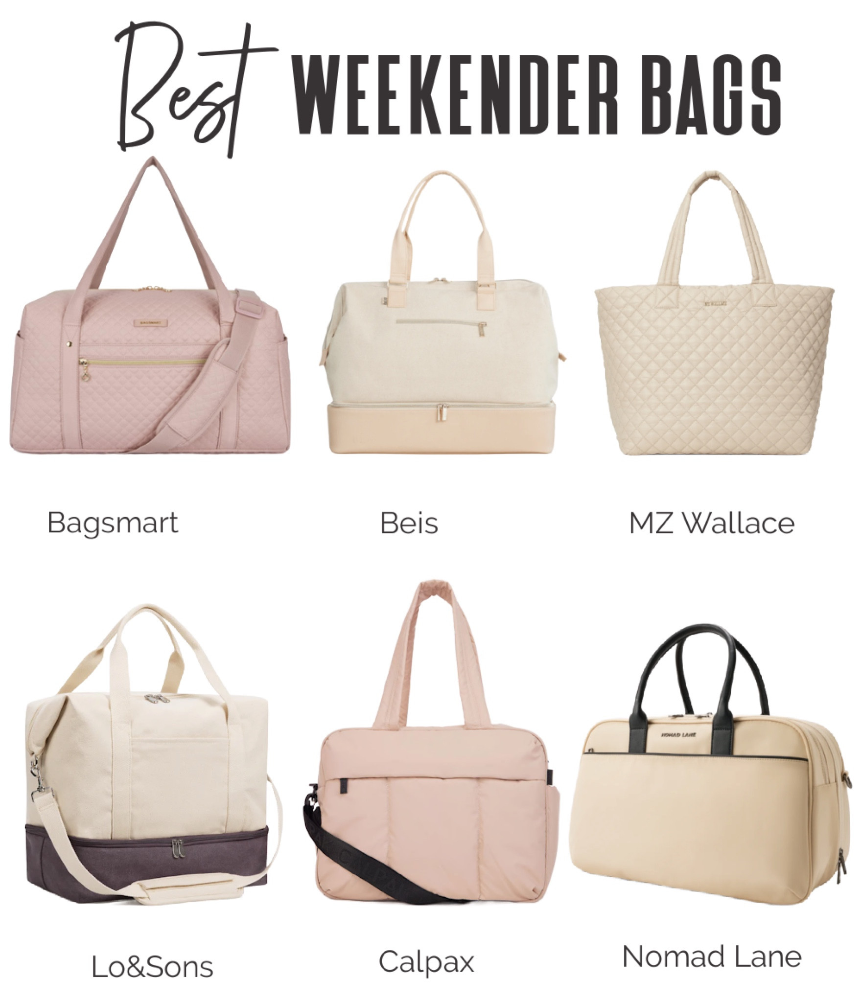 Whether you’ll be gone for just one night or taking advantage of a three-day weekend, here are the ultimate weekender or overnight bags women travel with again and again! 

#LTKTravel #LTKItBag #LTKCyberWeek