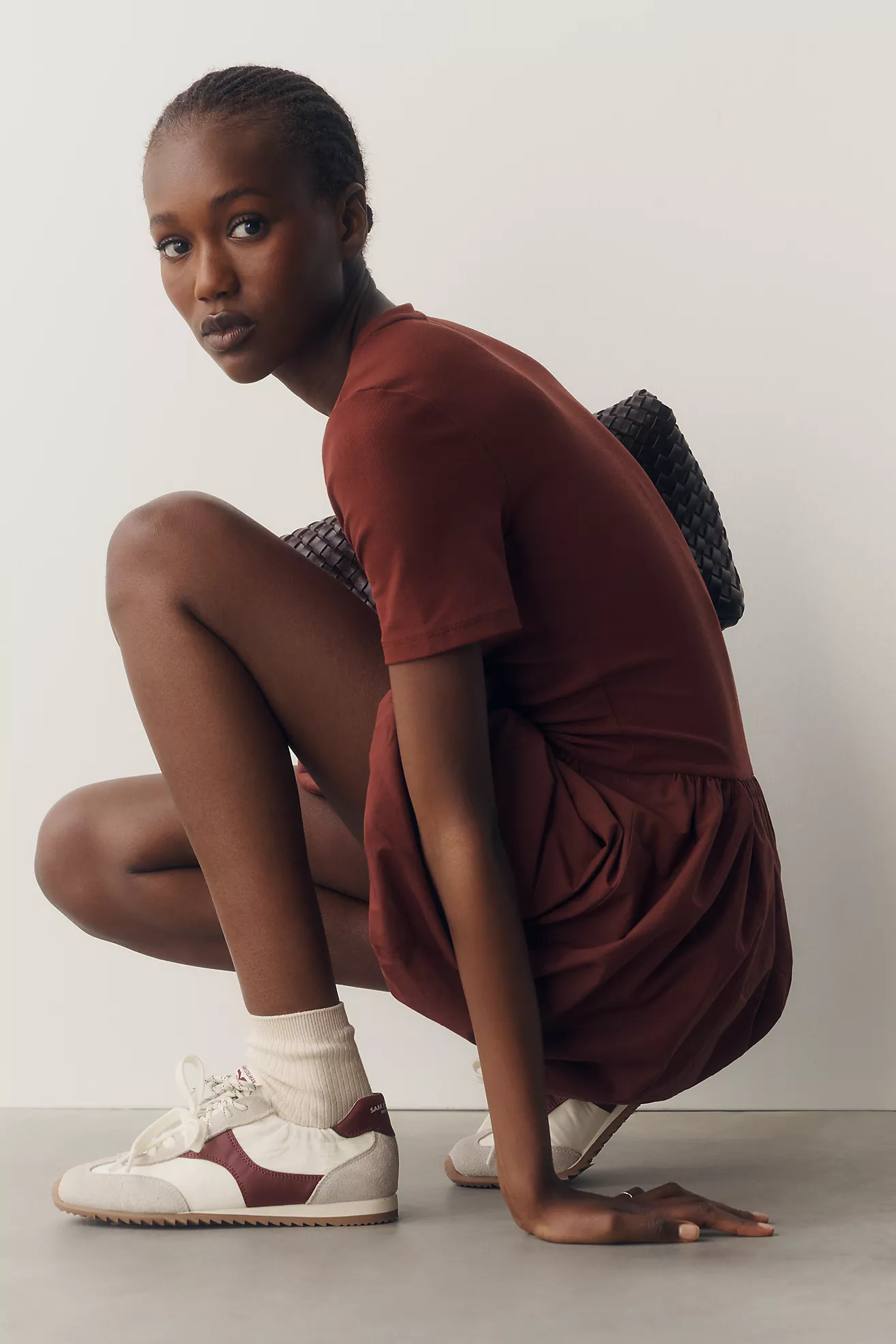 Daily Practice Drop-Waist Bubble Mini Dress | Anthropologie (US)