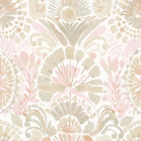 Tempaper Wandering Rose Bohemia, Designer Removable Peel and Stick Wallpaper, 20.5 in X 16.5 ft, ... | Amazon (US)