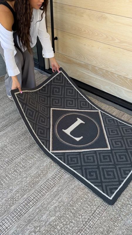 I love the detail on these outdoor rugs. The monogram on the welcome mat is the perfect touch. Both are from Frontgate.

#LTKStyleTip #LTKHome #LTKVideo