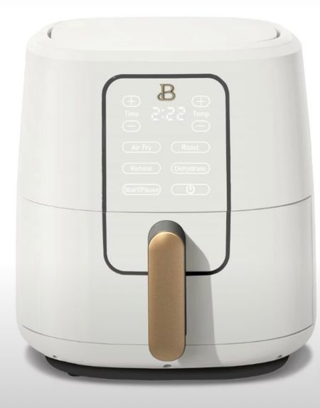 This is the 6qt Drew Barrymore touchscreen air fryer. The design is beautiful with the gold handle. Comes in several colors  

#LTKfamily #LTKunder100 #LTKhome
