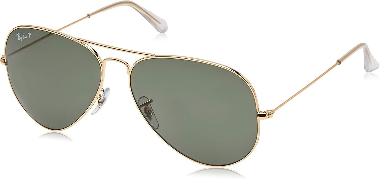 Ray-Ban Rb3025 Classic Polarized Aviator Sunglasses | Amazon (US)