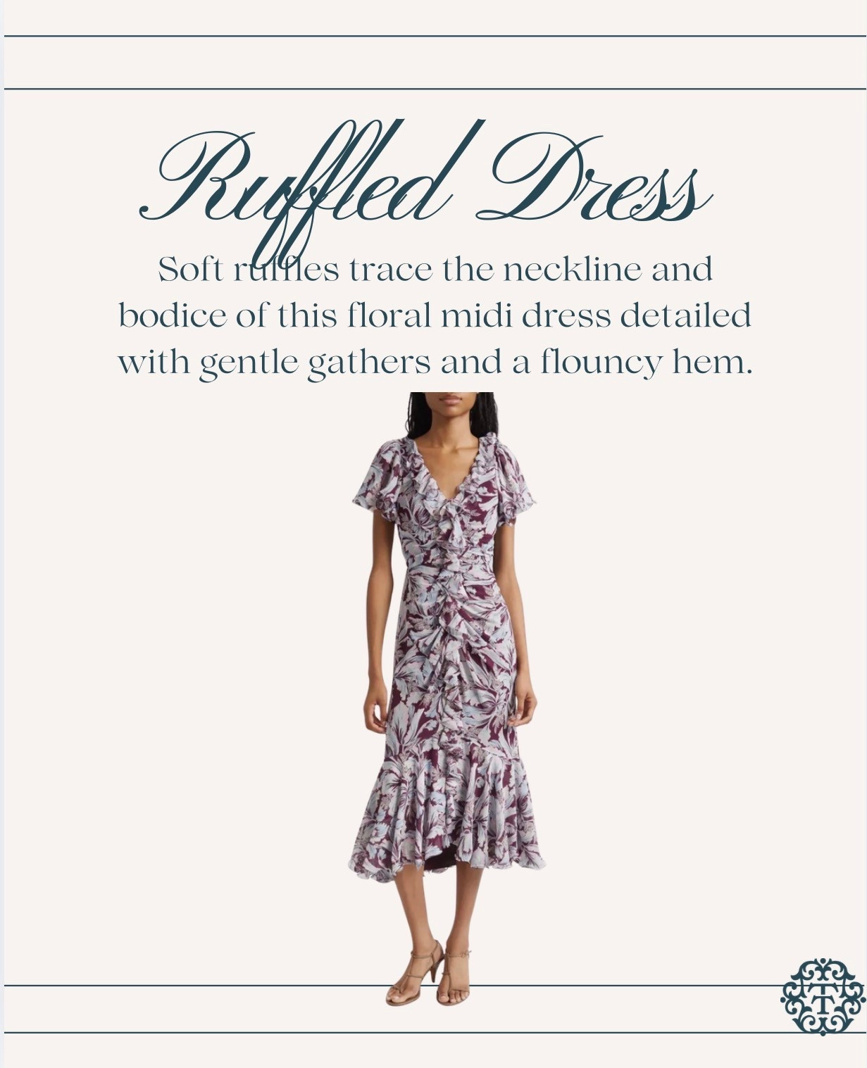 Ruffles and rouching make this dress so flattering and flirty! s

#LTKMidsize #LTKOver40