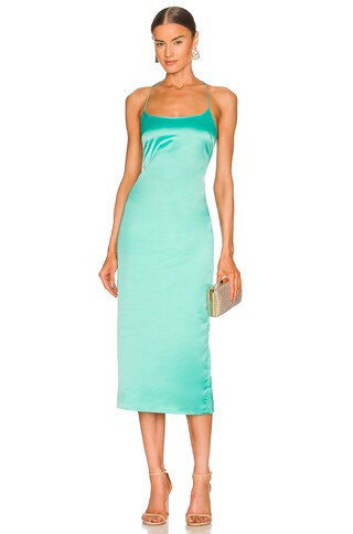 Bardot Sophie Midi Dress in Aqua from Revolve.com | Revolve Clothing (Global)
