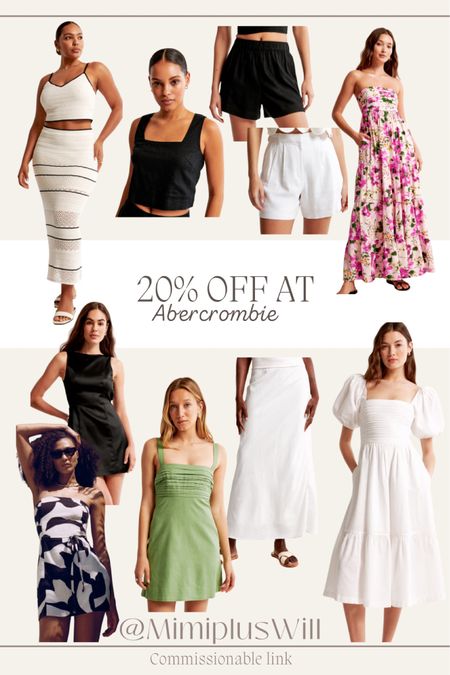 20% off almost everything at Abercrombie!  

Petite fashion | dress | linen shorts | linen | summer outfit | summer dress | vacation outfit 
Follow @mimipluswill for more! 

#LTKSaleAlert #LTKSeasonal #LTKStyleTip
