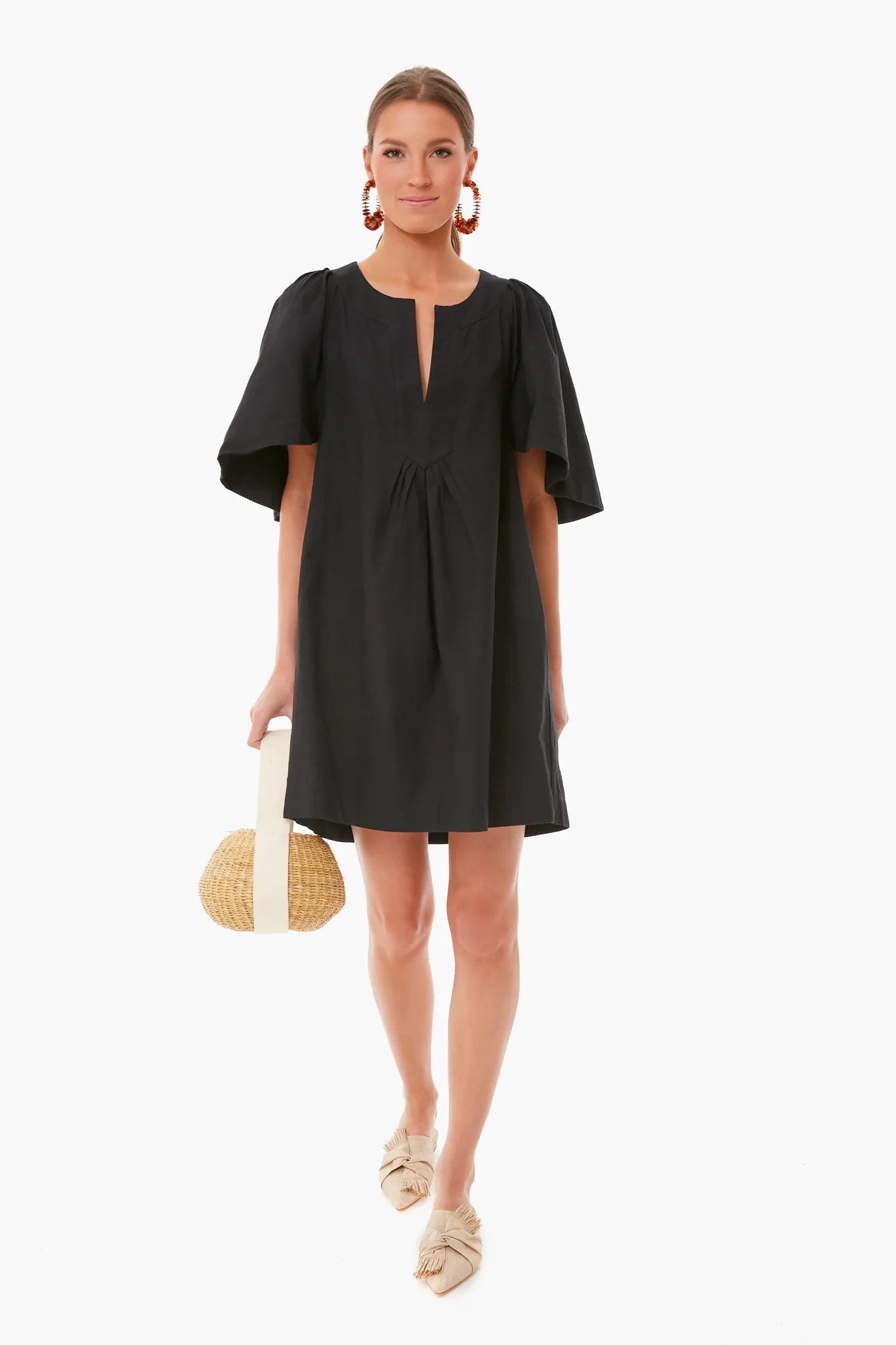 Black Finley Flutter Sleeve Dress 
                Pomander Place | Tuckernuck (US)