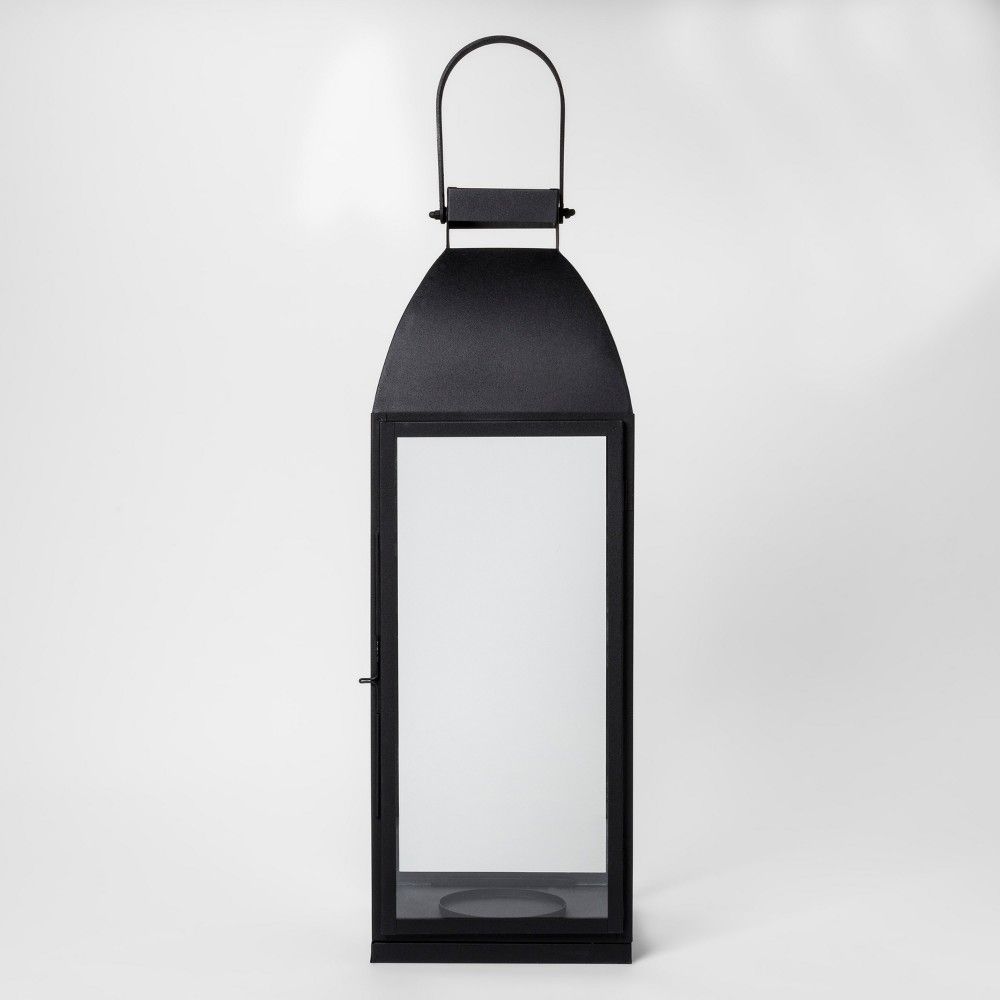Lantern Candle Holder Large - Black - Smith & Hawken | Target