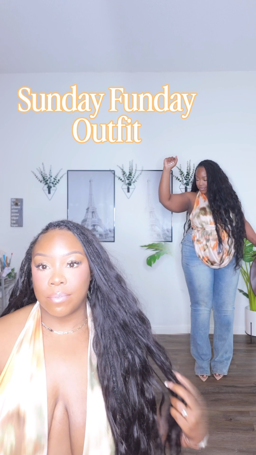 Super cute halter top outfit jeans: FN

#LTKootd #LTKPlusSize #LTKMidsize