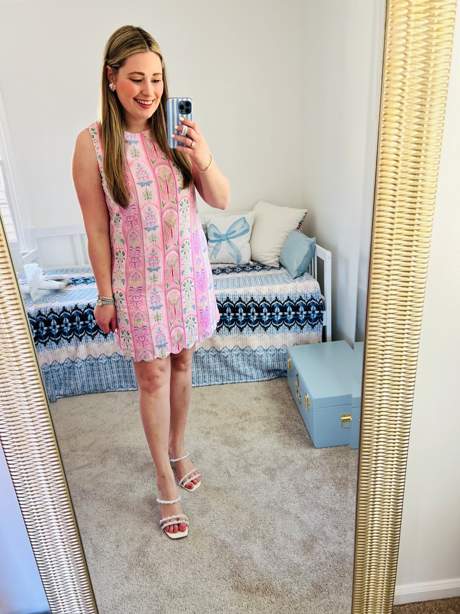 Easter Outfit || Spring Sundress || Shift Dress || Pink Dress 

#LTKootd #LTKMidsize