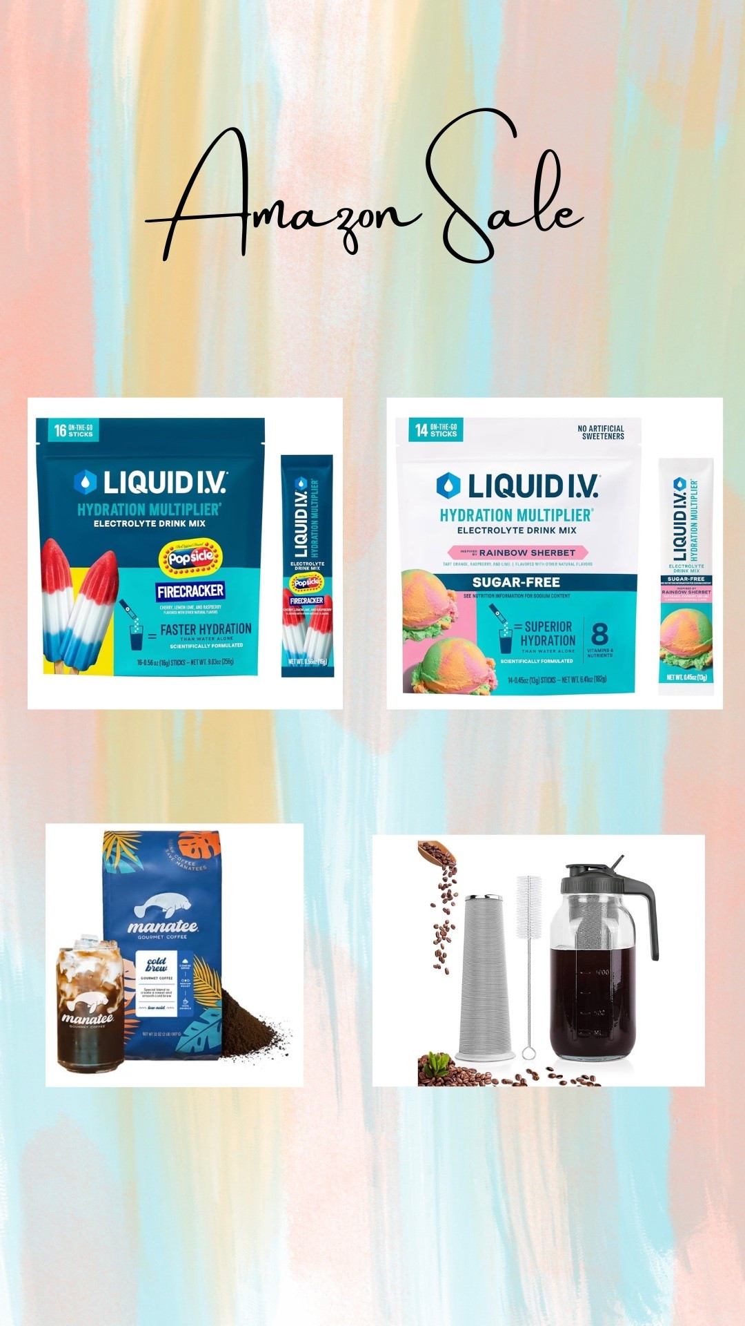 Amazon sale liquid iv coffee maker 

#LTKfoodie #LTKselfcare #LTKSaleAlert