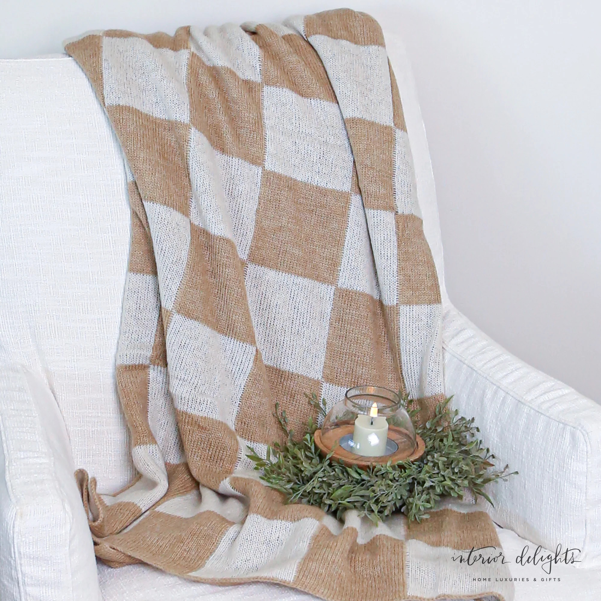Check Throw Blanket | Interior Delights