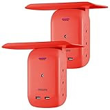 Philips Accessories 6 Outlet 2 USB Surge Protector, Side Access Adapter, Wall Tap, Removable Device  | Amazon (US)