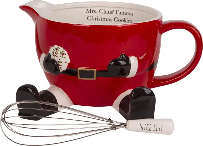 Mrs. Claus' Famous Christmas Cookies Batter Bowl & Whisk Set | Nordstrom Rack