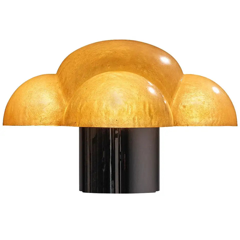 Gianemilio, Piero and Anna Monti for Candle 'Luna' Table Lamp in Fiberglass | 1stDibs