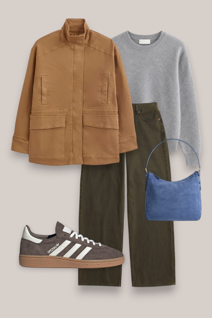 Brown + Olive + Blue
Proof that brown doesn’t have to be styled with cream and beige. Loving this mix of tan, olive and soft blue for a casual fall outfit with a little more color.

#LTKautumn #LTKjeans #LTKstyletip