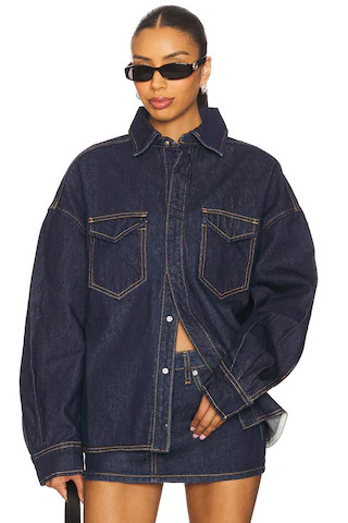 EB Denim Danielle Shirt Jacket in Havana Night from Revolve.com | Revolve Clothing (Global)